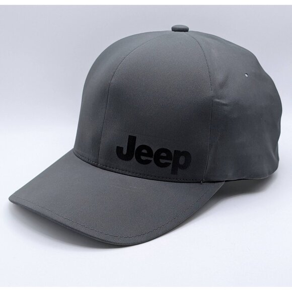 Jeep Cap Hat Gray Black Flexfit Fitted Stretch Size L/XL Driving Jeeping - Picture 1 of 5